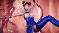 L'aventure sauvage de double pénétration de Fortnite Chun Li