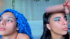 تشغيل قذرة Deepthroat المص بواسطة عاطفي اللاتينيات